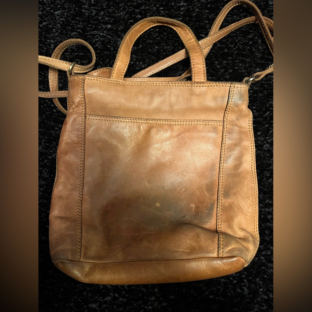 Margot Brown Leather Backpack with Vintage Appeal